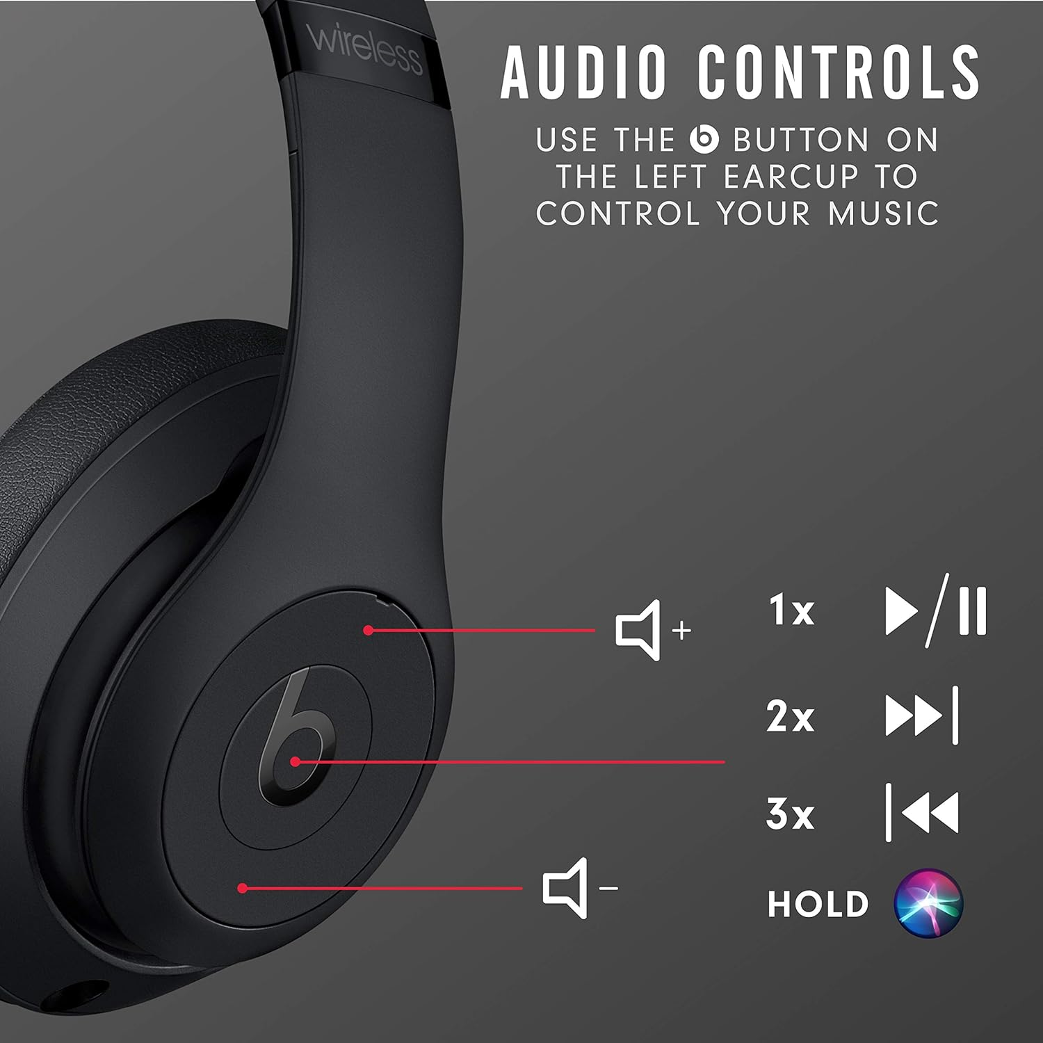 Beats Studio3 Wireless Noise Cancelling Over-Ear Headphones Beats Studio3 Wireless Noise Cancelling Over-Ear Headphones